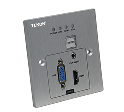 HDBaseT傳輸器-HDMI+VGA墻插發(fā)射 WALL-VGA-70T-86