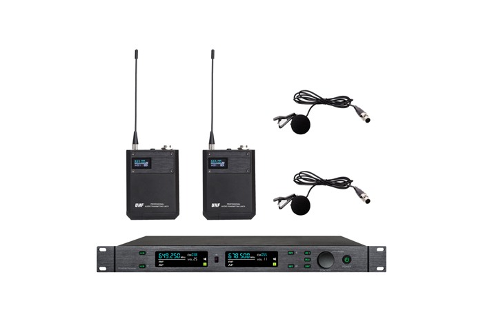 9 真分集領夾無線話筒(一拖二)