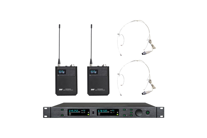 11 真分集頭戴無線話筒(一拖二)